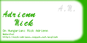 adrienn mick business card